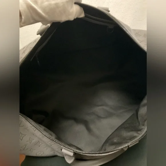 Louis Vuitton Keepall Monogram Gray Duffel Bag - Picture 14 of 16